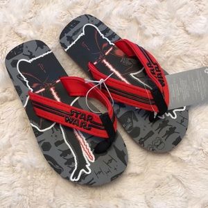 Boys red/black Disney Store Star Wars sandals NEW